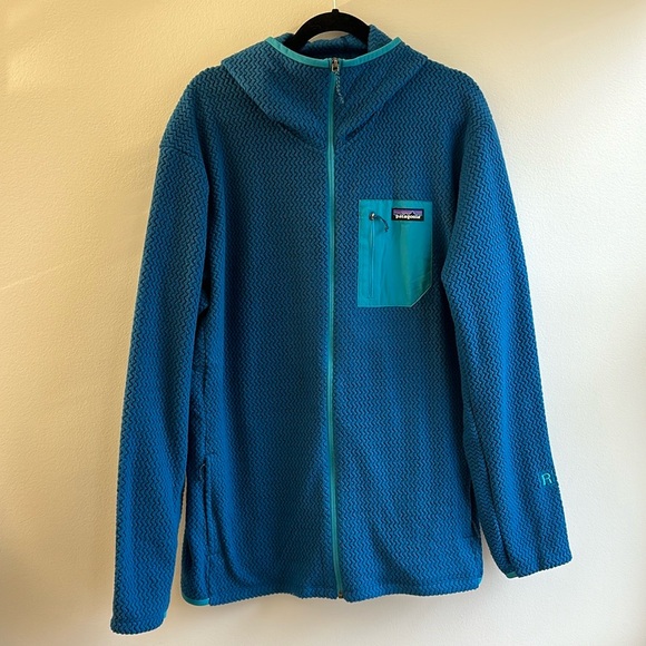 Patagonia R1 Air Full Zip Hoody Men’s Lagom Blue Size XXL - Picture 2 of 8